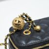 69304614f09edb6de4c4de50 Chanel 2022 Autumn/Winter New Arrival 💞 Mini Powder Compact Case in Golden Sphere Design - Small Storage Box with Original Hardware, Imported Lamb Leather