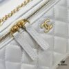 6930461bf09edb6de4c4de5b Chanel 2022 Fall/Winter New Arrival Gold Ball Compact Makeup Case - Small Storage Box with Original Hardware, Imported Lambskin