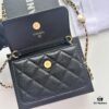69304635f09edb6de4c4de73 Best-selling Chanel-style Quilted Caviar Leather Bag with Pearl and Chain Hardware