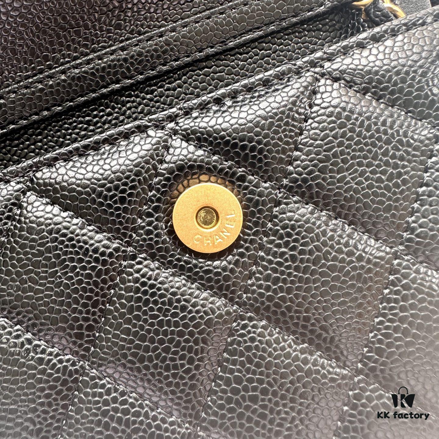69304637f09edb6de4c4de76 Best-selling Chanel-style Quilted Caviar Leather Bag with Pearl and Chain Hardware