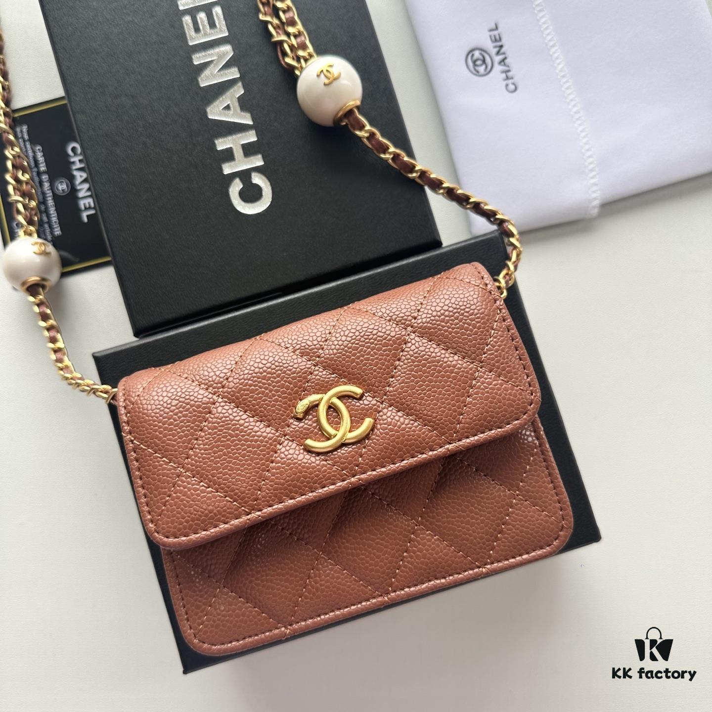 69304641f09edb6de4c4de80 Chanel Boutique Style ❤❤ Caviar Leather with Pearl and Chain Hardware, Full Leather Interior and Exterior, High-Quality Craftsmanship, Gold-Tone Clasp, Can Be Worn as Shoulder Bag, Crossbody or Waist Bag