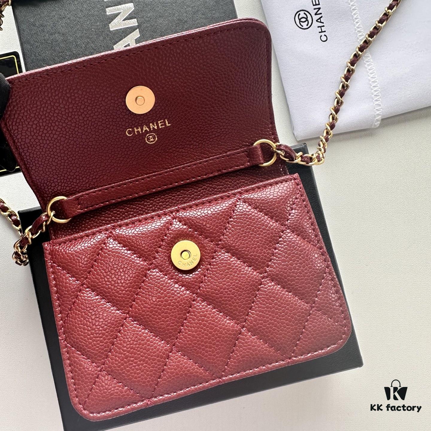 69304641f09edb6de4c4de81 Chanel Luxury Counter Model ❤❤ Caviar Leather with Pearl and Chain Hardware, Full Leather Interior and Exterior, High-Quality Craftsmanship, Gold-Tone Clasp, Can Be Worn as Shoulder Bag, Crossbody or Waist Bag