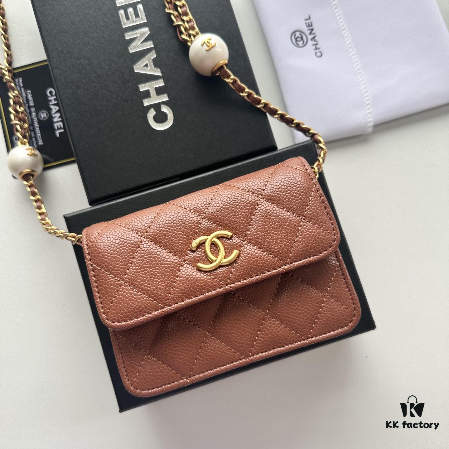 69304642f09edb6de4c4de82 Chanel Boutique Style ❤❤ Caviar Leather with Pearl and Chain Hardware, Full Leather Interior and Exterior, High-Quality Craftsmanship, Gold-Tone Clasp, Can Be Worn as Shoulder Bag, Crossbody or Waist Bag