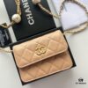 69304649f09edb6de4c4de8c Chanel Luxury Counter Model ❤❤ Caviar Leather with Pearl and Chain Hardware, Full Leather Interior and Exterior, High-Quality Craftsmanship, Gold-Tone Clasp, Can Be Worn as Shoulder Bag, Crossbody or Waist Bag