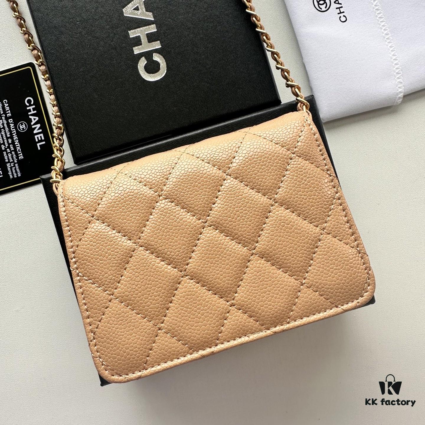 6930464bf09edb6de4c4de8e Chanel Luxury Counter Model ❤❤ Caviar Leather with Pearl and Chain Hardware, Full Leather Interior and Exterior, High-Quality Craftsmanship, Gold-Tone Clasp, Can Be Worn as Shoulder Bag, Crossbody or Waist Bag