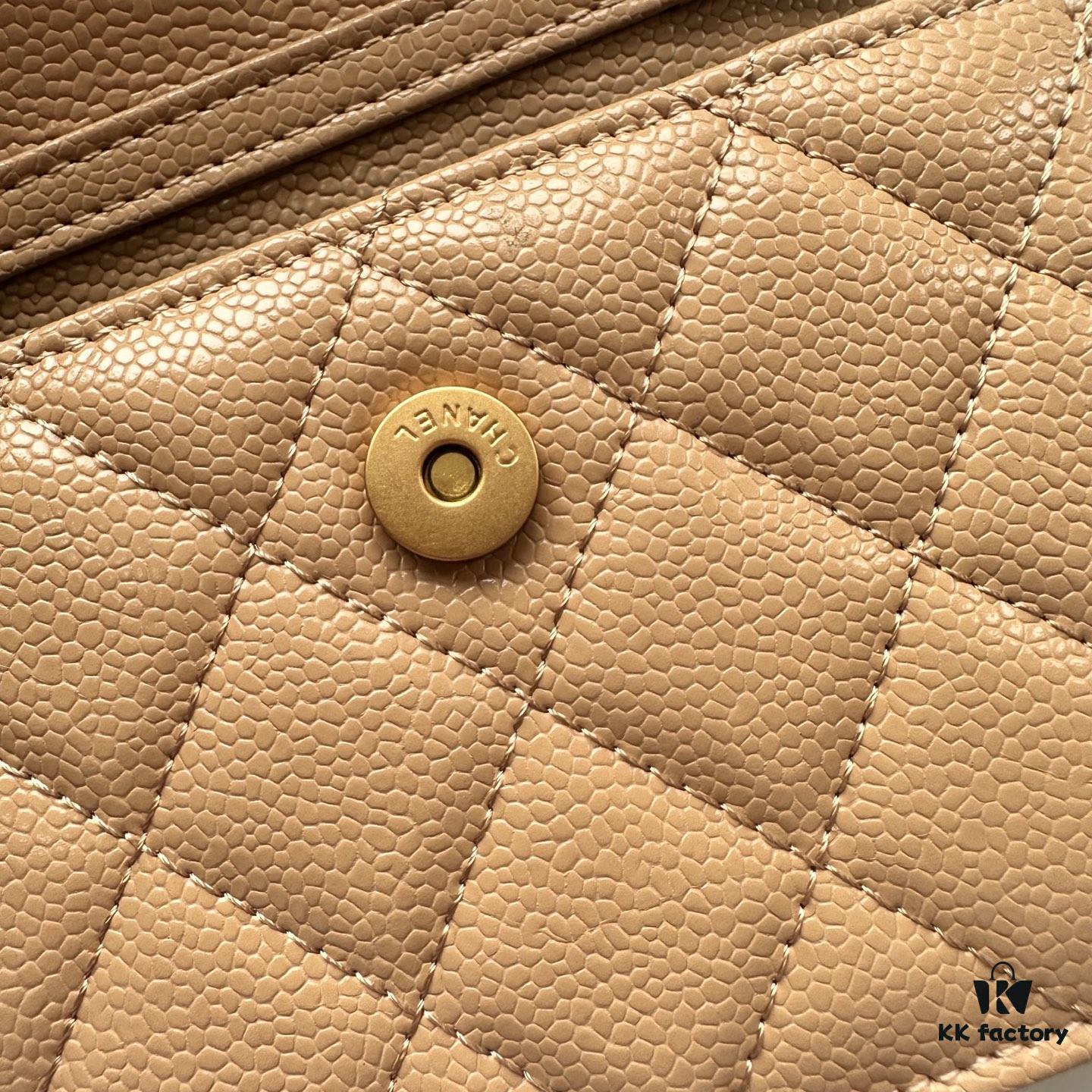 6930464ef09edb6de4c4de91 Chanel Luxury Counter Model ❤❤ Caviar Leather with Pearl and Chain Hardware, Full Leather Interior and Exterior, High-Quality Craftsmanship, Gold-Tone Clasp, Can Be Worn as Shoulder Bag, Crossbody or Waist Bag