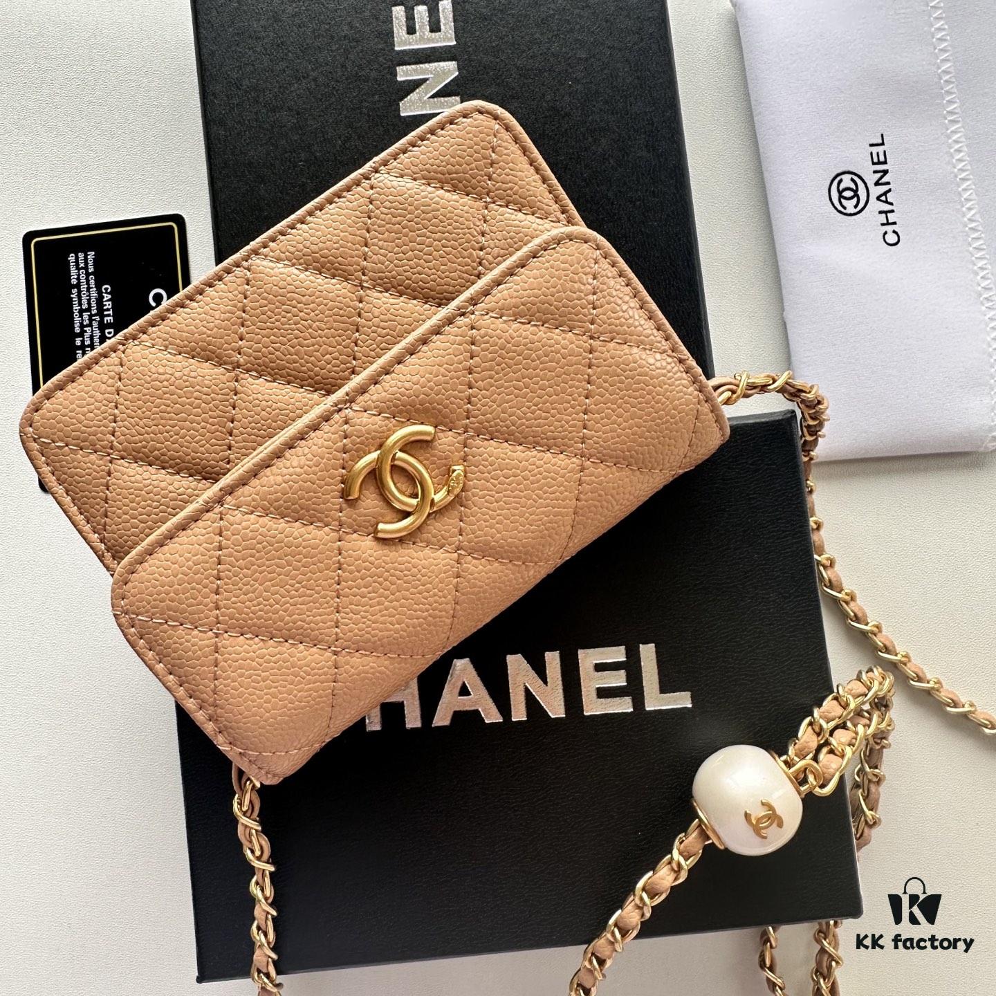 6930464ff09edb6de4c4de95 Chanel Luxury Counter Model ❤❤ Caviar Leather with Pearl and Chain Hardware, Full Leather Interior and Exterior, High-Quality Craftsmanship, Gold-Tone Clasp, Can Be Worn as Shoulder Bag, Crossbody or Waist Bag