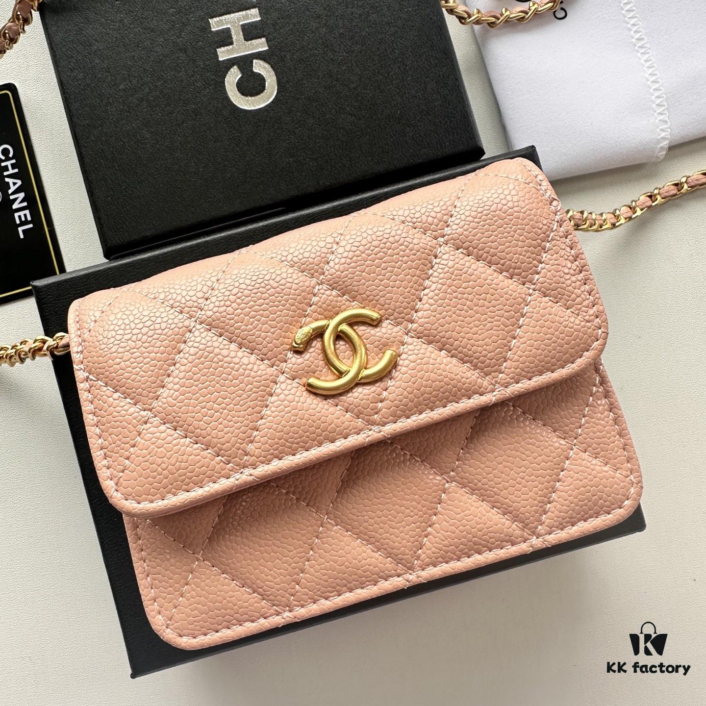 6930464ff09edb6de4c4de96 Chanel Chanel Counter Model ❤❤ Caviar Leather with Pearl and Chain Hardware, Full Leather Interior and Exterior, High-Quality Craftsmanship, Gold Buckle, Can Be Worn as Shoulder Bag, Crossbody or Waist Bag