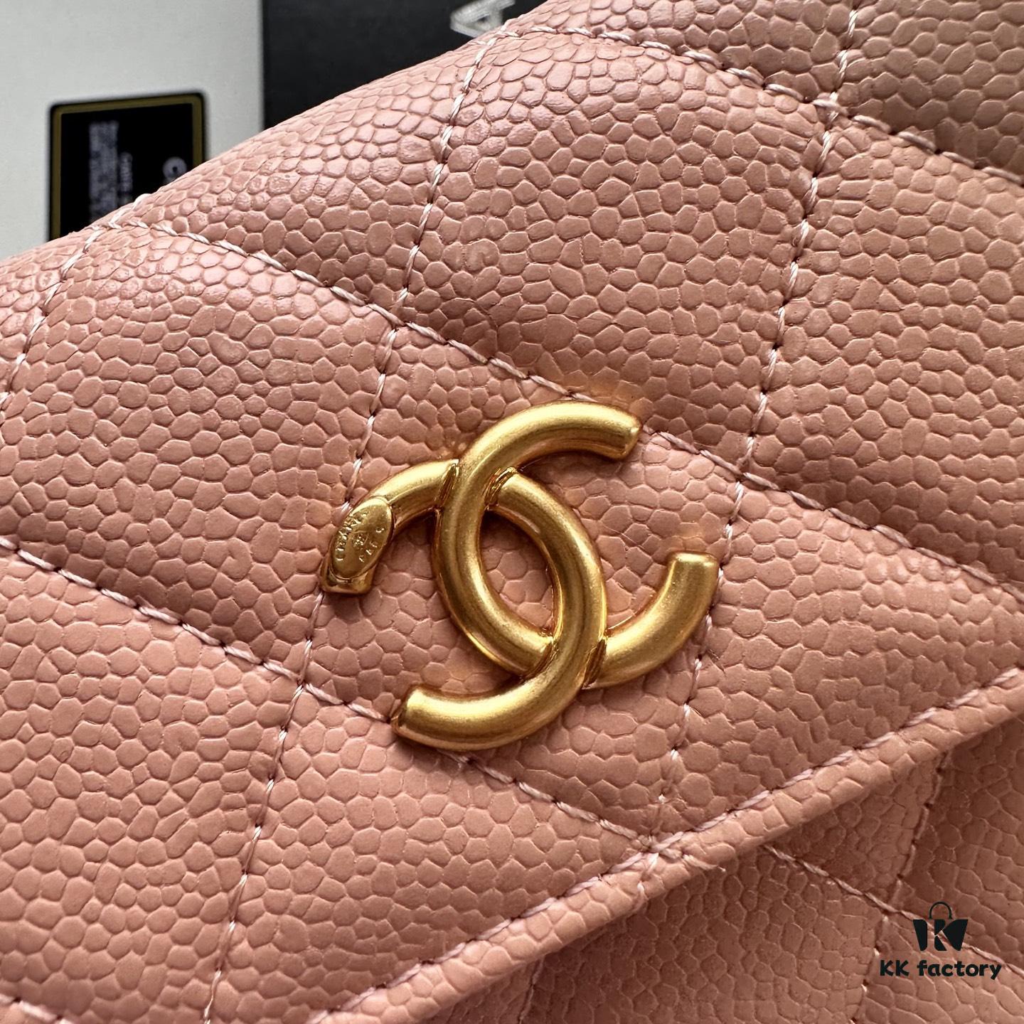 69304652f09edb6de4c4de98 Chanel Chanel Counter Model ❤❤ Caviar Leather with Pearl and Chain Hardware, Full Leather Interior and Exterior, High-Quality Craftsmanship, Gold Buckle, Can Be Worn as Shoulder Bag, Crossbody or Waist Bag