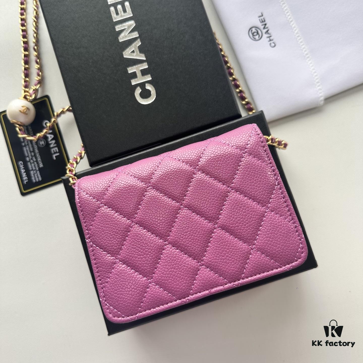 Bestselling Chanel-Style Quilted Pearl Chain Bag with Gold Hardware