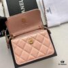 69304655f09edb6de4c4de9f Chanel Chanel Counter Model ❤❤ Caviar Leather with Pearl and Chain Hardware, Full Leather Interior and Exterior, High-Quality Craftsmanship, Gold Buckle, Can Be Worn as Shoulder Bag, Crossbody or Waist Bag