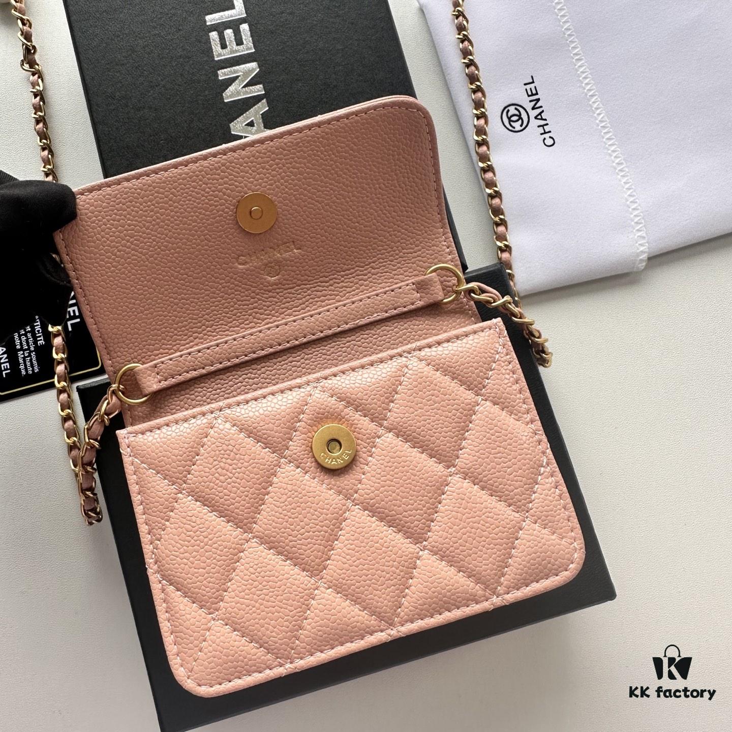 69304655f09edb6de4c4de9f Chanel Chanel Counter Model ❤❤ Caviar Leather with Pearl and Chain Hardware, Full Leather Interior and Exterior, High-Quality Craftsmanship, Gold Buckle, Can Be Worn as Shoulder Bag, Crossbody or Waist Bag