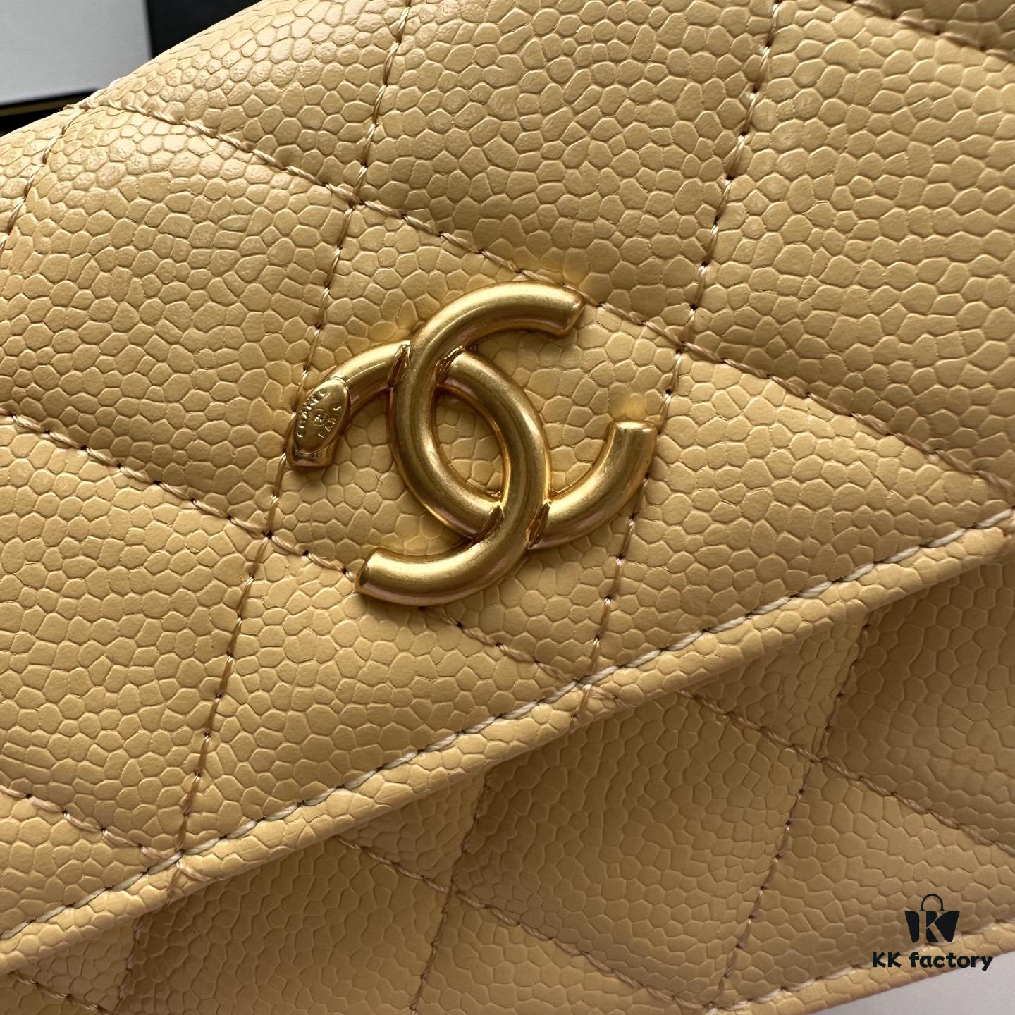 69304661f09edb6de4c4dea9 Chanel Chanel Counter Model ❤❤ Caviar Leather Chain with Pearl Hardware, Full Leather Inside and Out, High-Quality Craftsmanship, Gold Clasp, Shoulder Crossbody Bag or Waist Bag