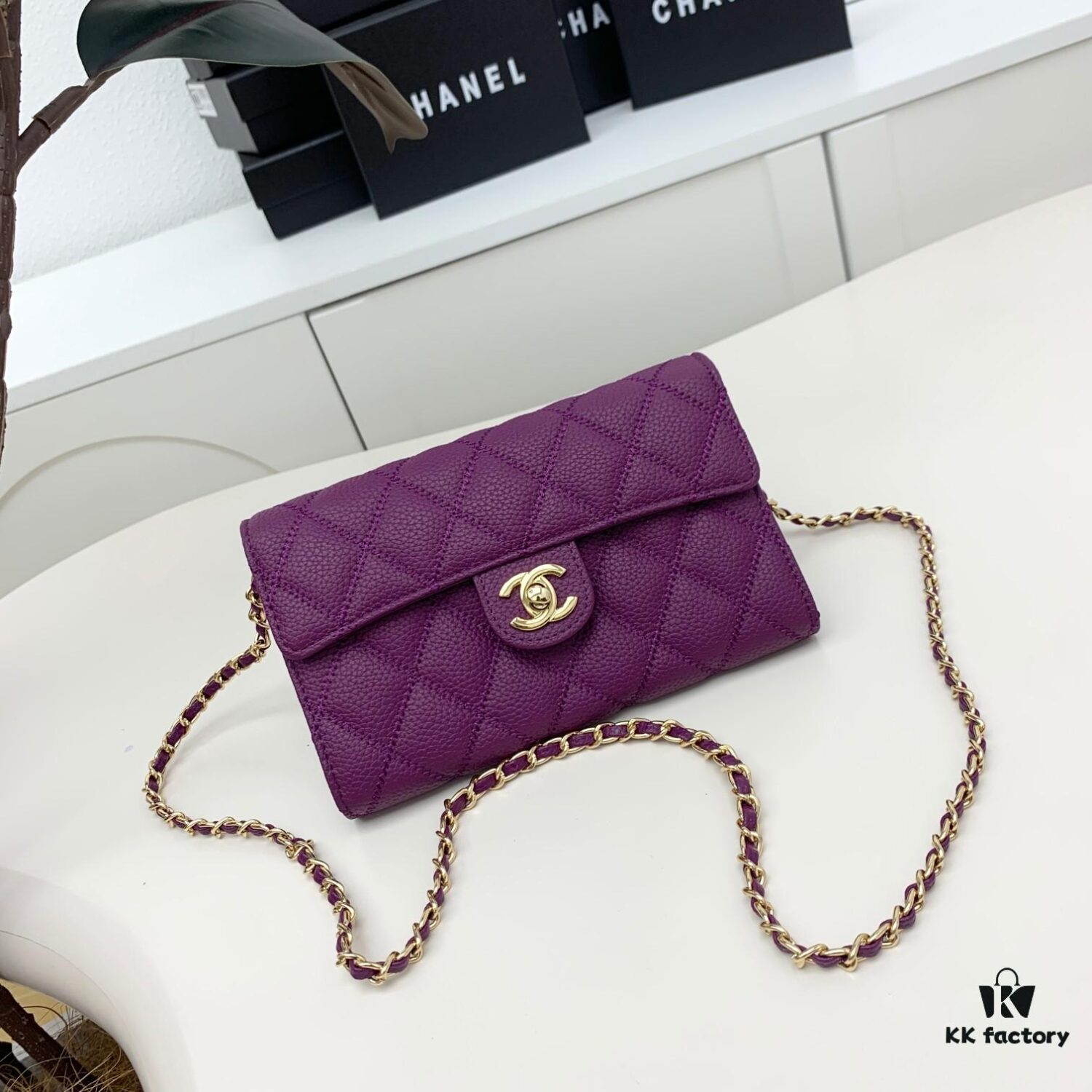 69304671f09edb6de4c4debc Chanel Classic Quilted Shoulder Crossbody Bag in Calfskin with CC Logo