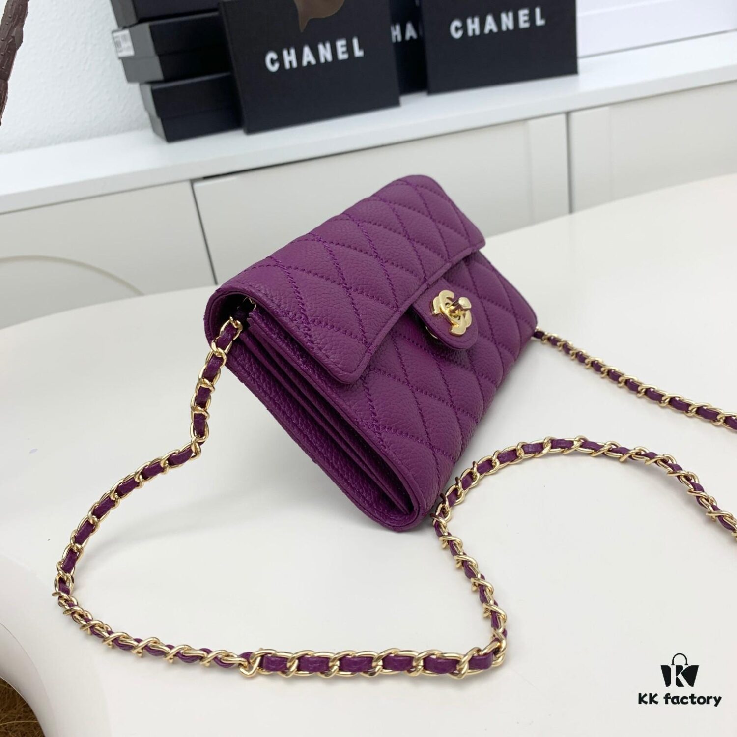 69304672f09edb6de4c4debd Chanel Classic Quilted Shoulder Crossbody Bag in Calfskin with CC Logo