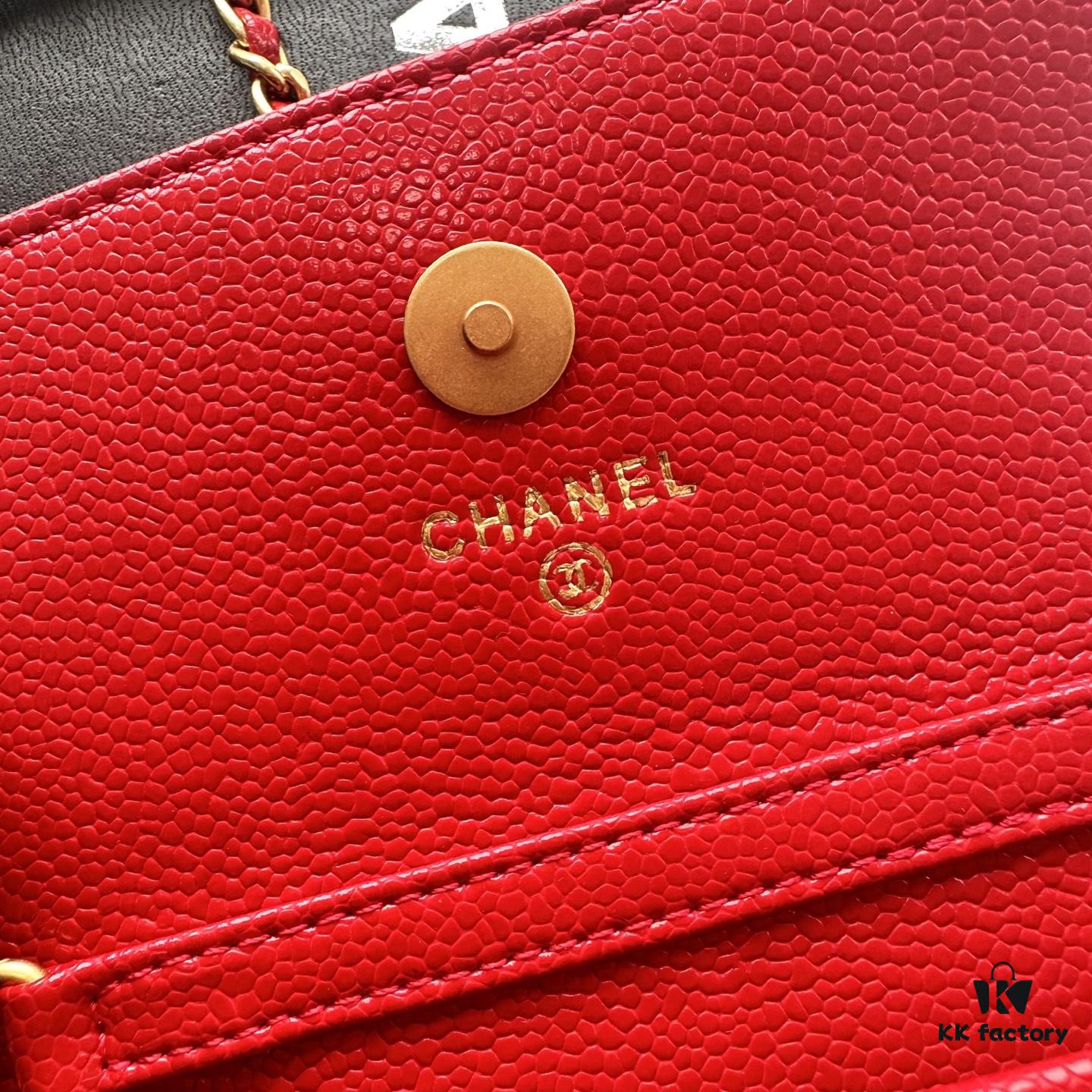 69304677f09edb6de4c4dec3 Chanel Chanel Counter Style ❤❤ Caviar Leather with Pearl and Chain Hardware, Full Leather Inside and Out, High-Quality Craftsmanship, Gold Buckle, Shoulder or Crossbody Wear, Can Be Used as Waist Bag