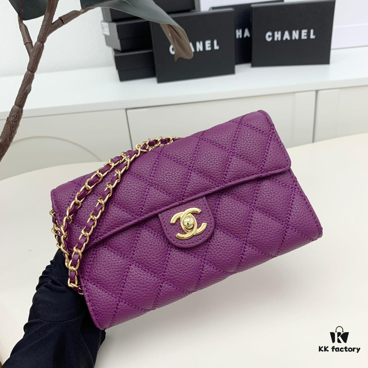 69304679f09edb6de4c4dec6 Chanel Classic Quilted Shoulder Crossbody Bag in Calfskin with CC Logo