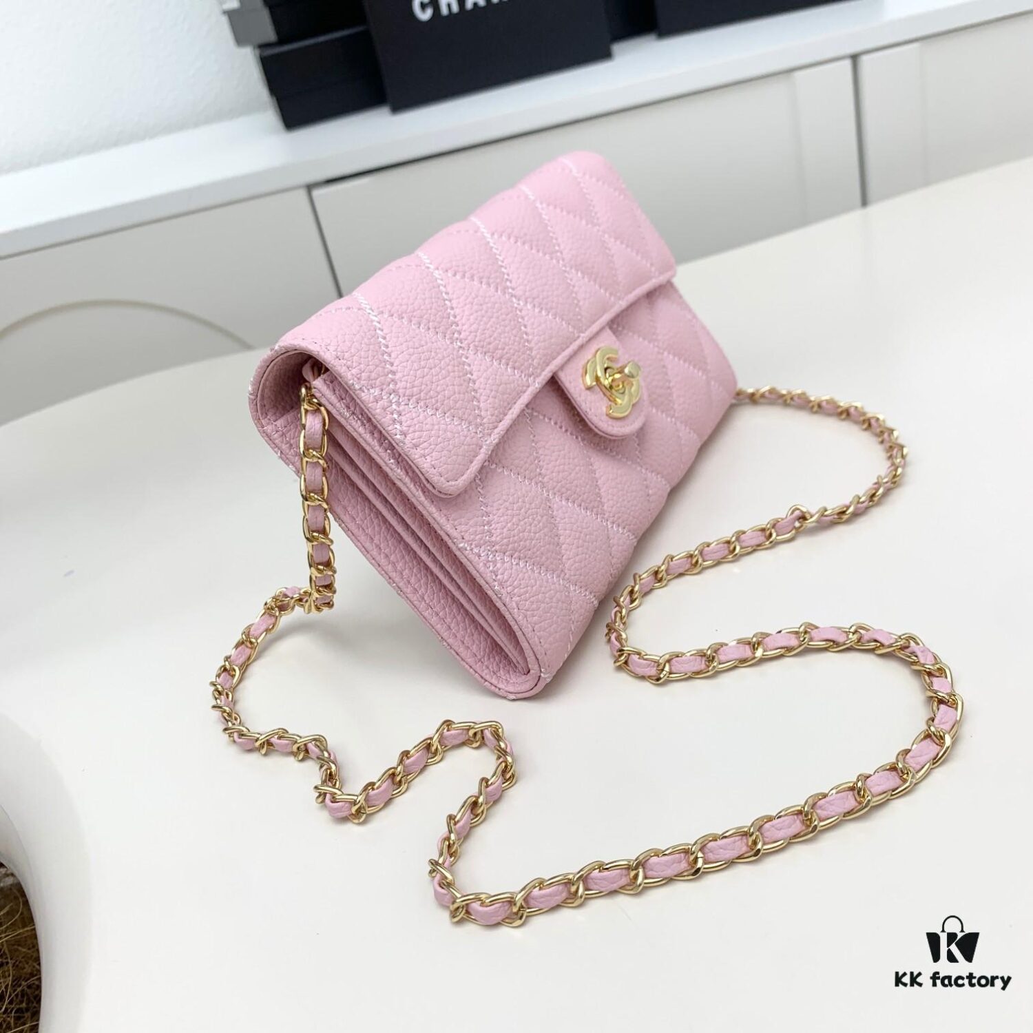 69304685f09edb6de4c4deda Chanel Classic Quilted Shoulder Crossbody Bag in Calfskin with Chain