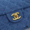 6930469bf09edb6de4c4deff CHANEL 22C Denim Metal Ball CF Square Fat Chanel Denim Collection