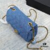 6930469df09edb6de4c4df02 CHANEL 22C Denim Metal Ball CF Square Fat Chanel Denim Collection