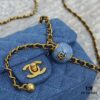 693046bff09edb6de4c4df23 CHANEL 22C Denim Metal Ball CF Square Fat Chanel Denim Collection