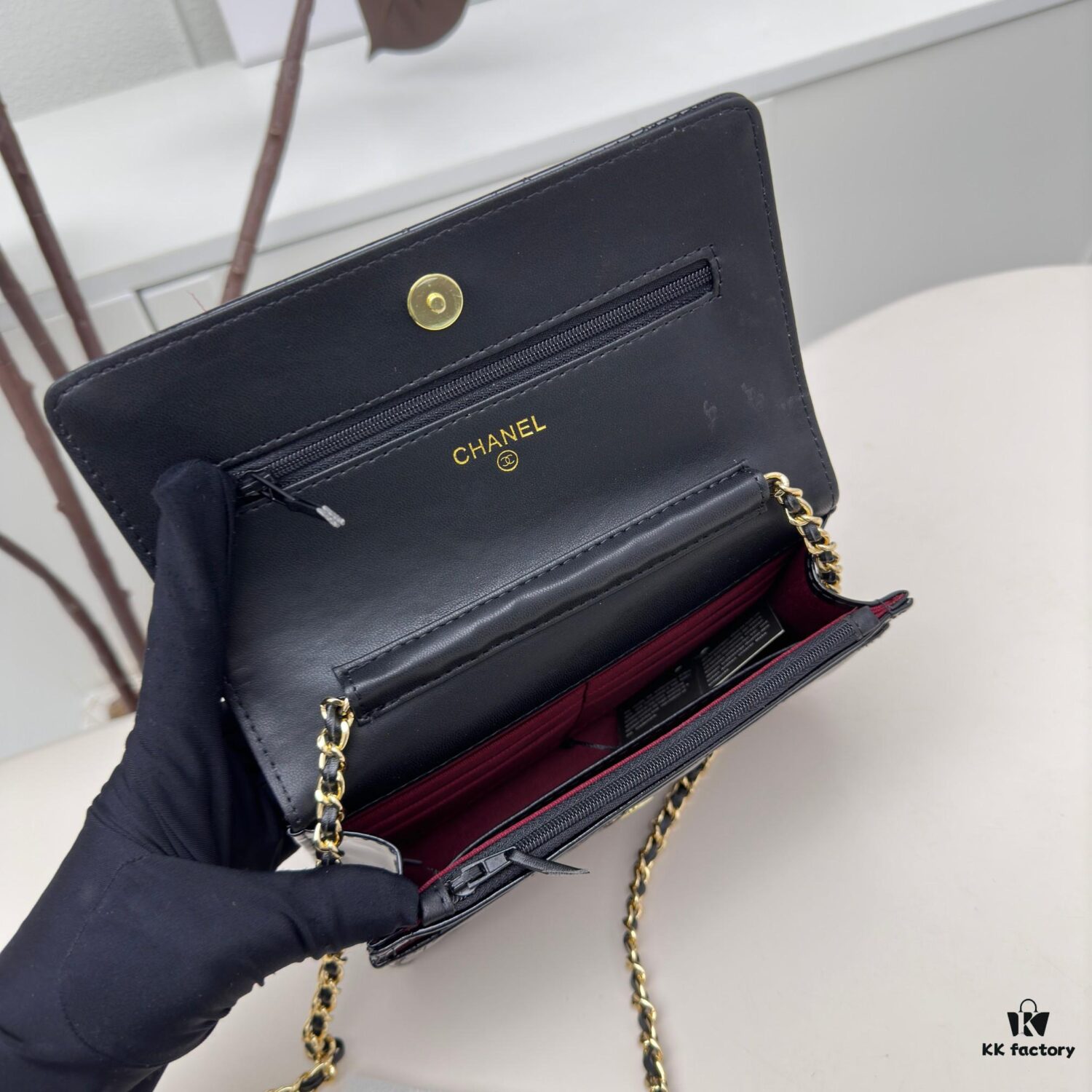 693046e3f09edb6de4c4df48 Top Quality Authentic Sheepskin Chanel WOC Classic Fortune Bag, Adjustable Chain for Crossbody or Shoulder Wear, Compact Yet Spacious with Card Slots, Zipper Compartment, and Coin Pocket