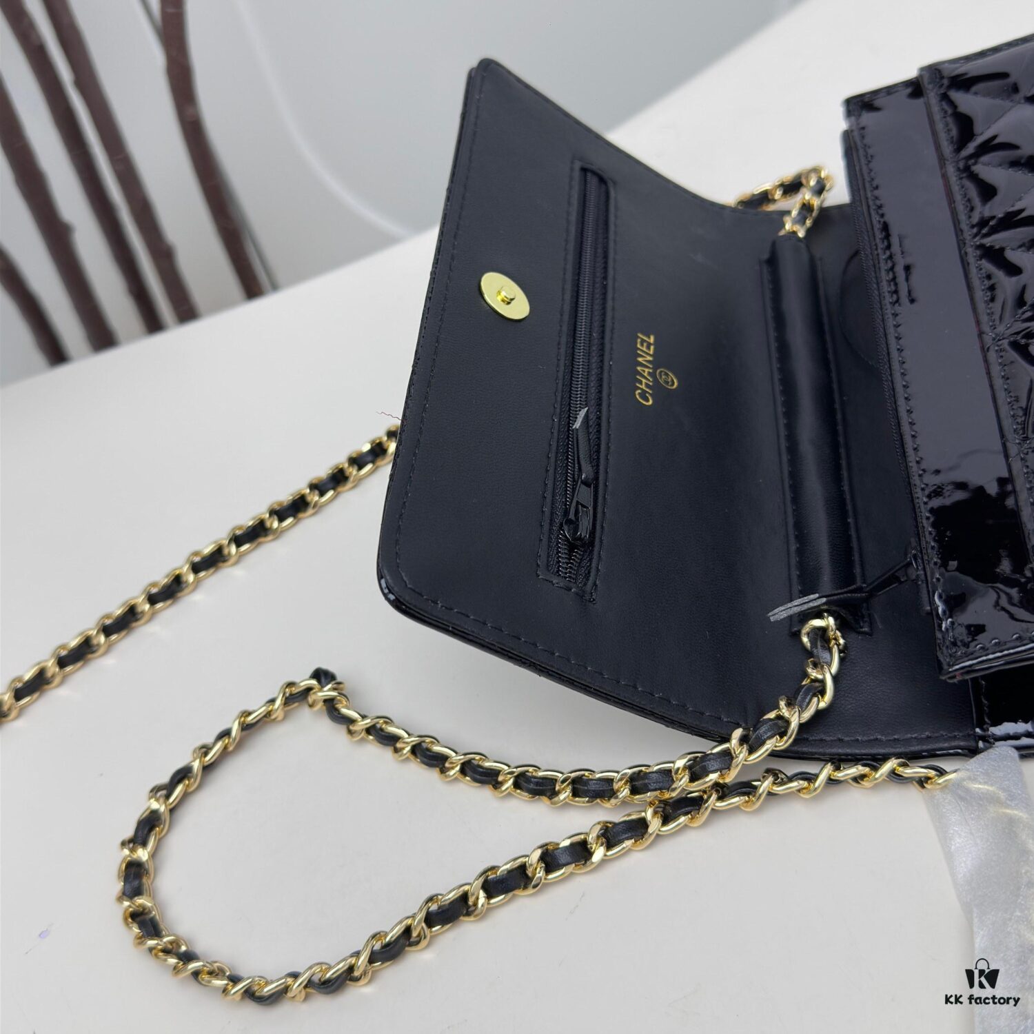 693046e5f09edb6de4c4df49 Top Quality Authentic Sheepskin Chanel WOC Classic Fortune Bag, Adjustable Chain for Crossbody or Shoulder Wear, Compact Yet Spacious with Card Slots, Zipper Compartment, and Coin Pocket