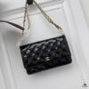 693046e7f09edb6de4c4df4b Top Quality Authentic Sheepskin Chanel WOC Classic Fortune Bag, Adjustable Chain for Crossbody or Shoulder Wear, Compact Yet Spacious with Card Slots, Zipper Compartment, and Coin Pocket