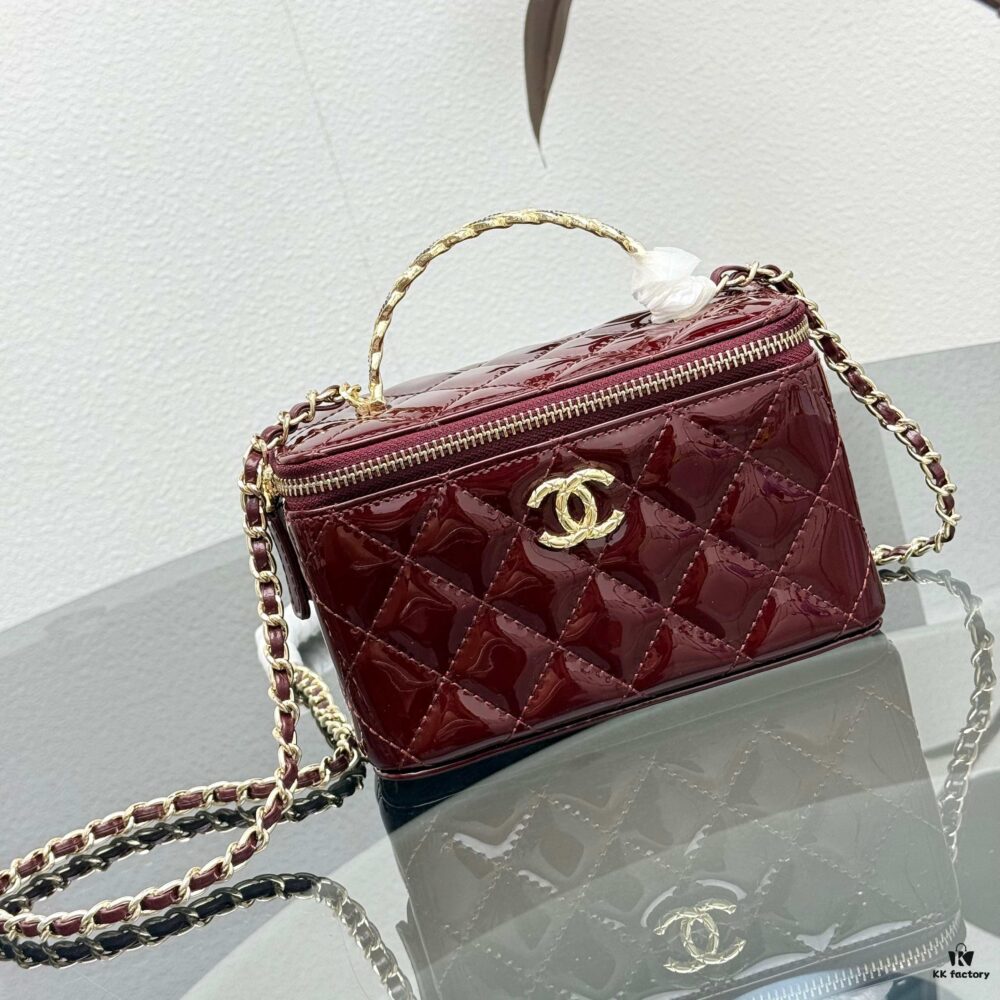 693046faf09edb6de4c4df5e Bestselling Upgraded Chanel-style Box Clutch with Rhinestone Handle