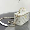 69304702f09edb6de4c4df63 Bestselling Upgraded Chanel-Style Box Makeup Bag with Rhinestone Handle
