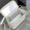 6930470af09edb6de4c4df69 Bestselling Upgraded Chanel-Style Box Makeup Bag with Rhinestone Handle
