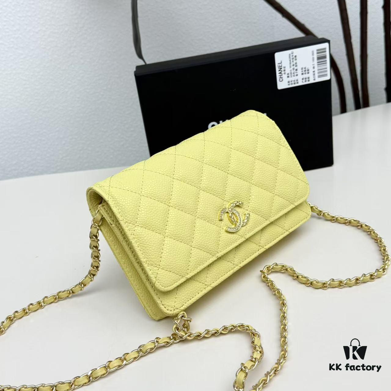 69304730f09edb6de4c4df82 Chanel Classic WOC Fortune Bag in New CF Series Caviar Leather and Smooth Lambskin - Summer Perfect, Timeless Style for All Seasons, 19cm