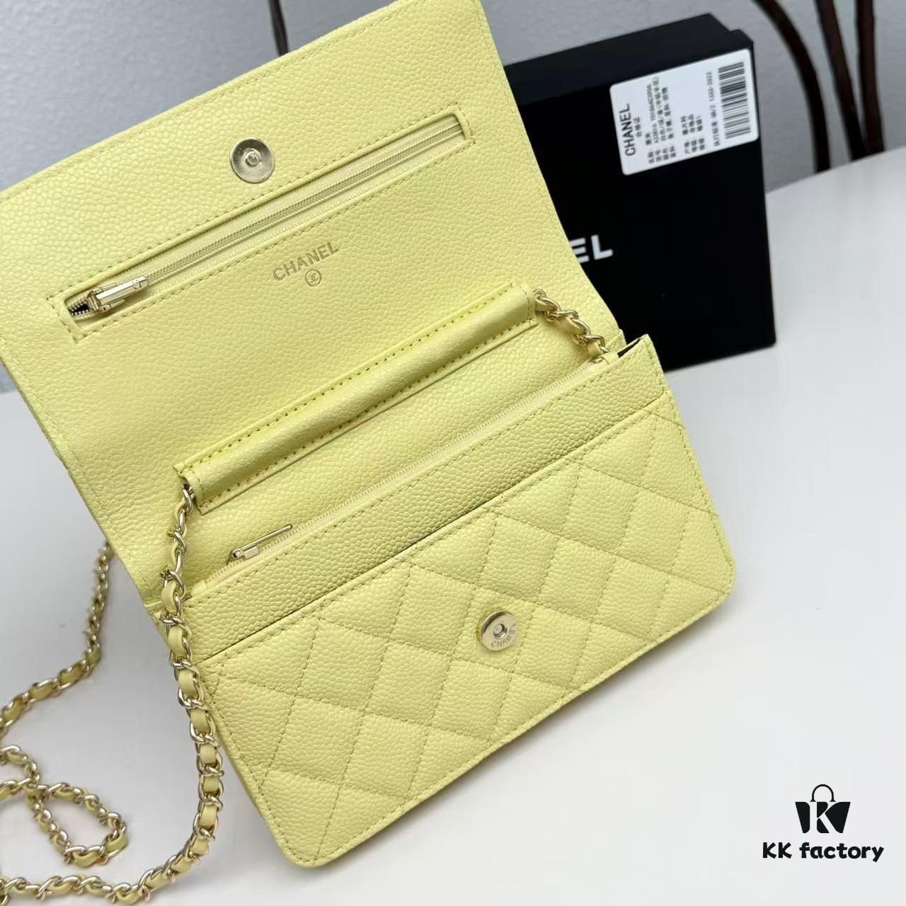 69304733f09edb6de4c4df85 Chanel Classic WOC Fortune Bag in New CF Series Caviar Leather and Smooth Lambskin - Summer Perfect, Timeless Style for All Seasons, 19cm