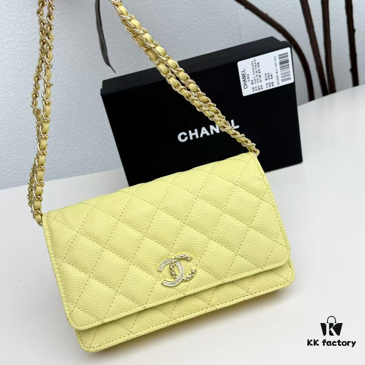 69304734f09edb6de4c4df86 Chanel Classic WOC Fortune Bag in New CF Series Caviar Leather and Smooth Lambskin - Summer Perfect, Timeless Style for All Seasons, 19cm