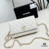 69304736f09edb6de4c4df87 Chanel Classic WOC Bag in CF Series Caviar Leather and Smooth Lambskin - New Color, Perfect for Summer and All Seasons, 19cm