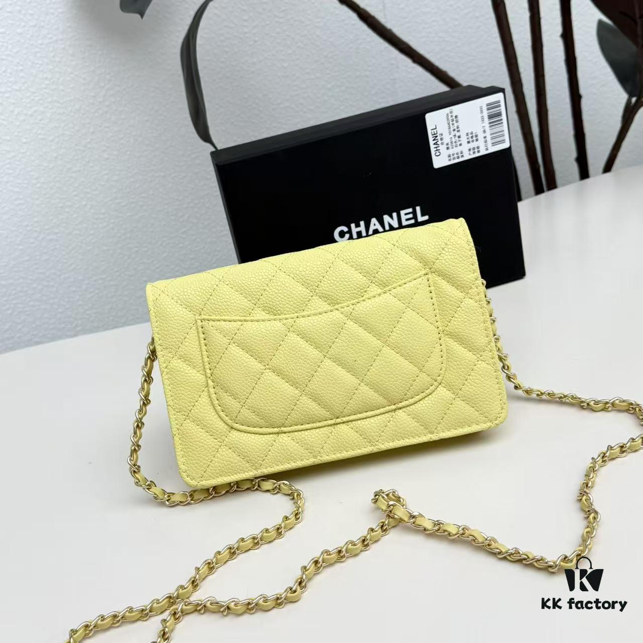 69304737f09edb6de4c4df89 Chanel Classic WOC Fortune Bag in New CF Series Caviar Leather and Smooth Lambskin - Summer Perfect, Timeless Style for All Seasons, 19cm