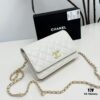 69304737f09edb6de4c4df8a Chanel Classic WOC Bag in CF Series Caviar Leather and Smooth Lambskin - New Color, Perfect for Summer and All Seasons, 19cm