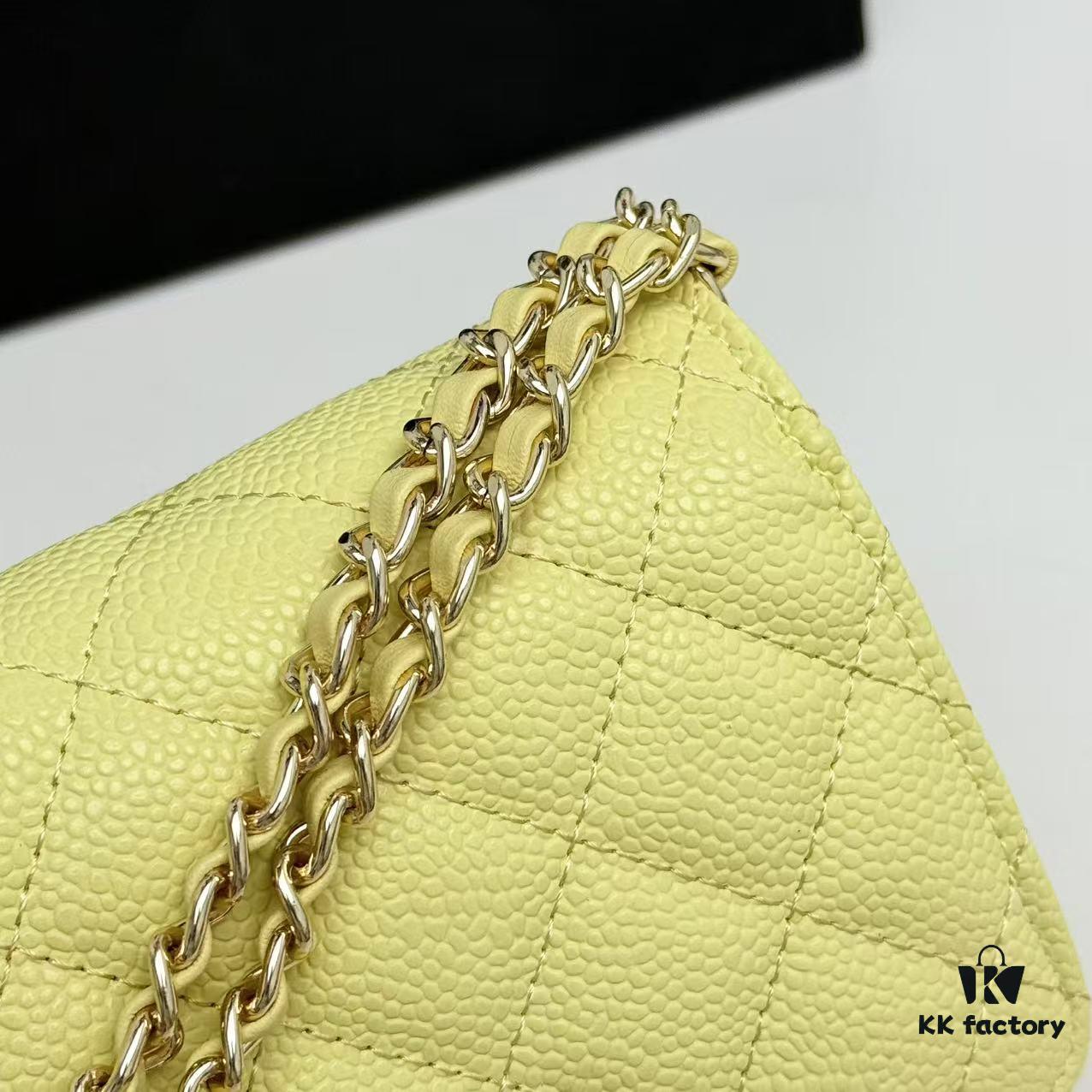 69304740f09edb6de4c4df93 Chanel Classic WOC Fortune Bag in New CF Series Caviar Leather and Smooth Lambskin - Summer Perfect, Timeless Style for All Seasons, 19cm