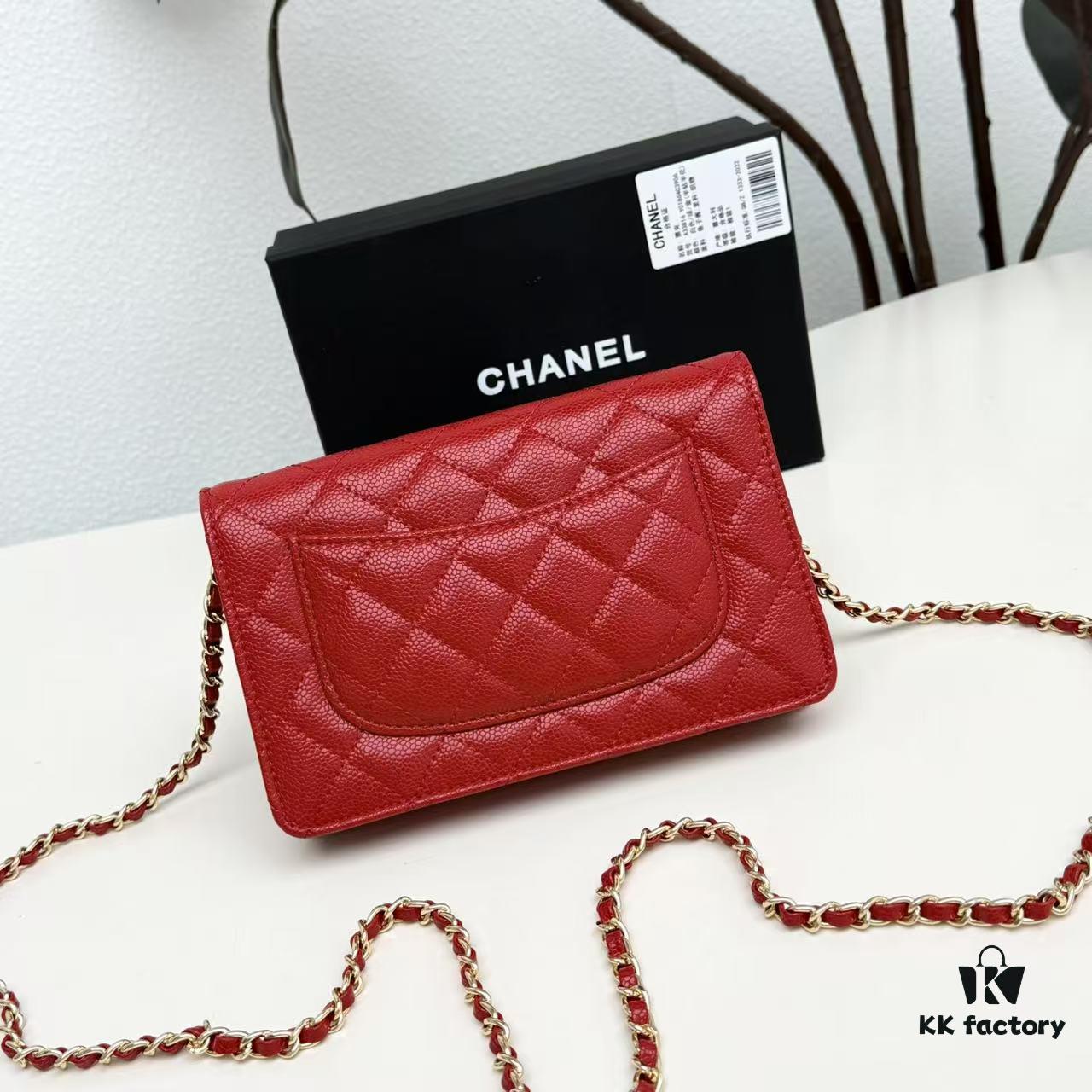 69304741f09edb6de4c4df95 New Color CF Series Caviar Calfskin Smooth Lamb Leather Chanel Classic WOC Fortune Bag