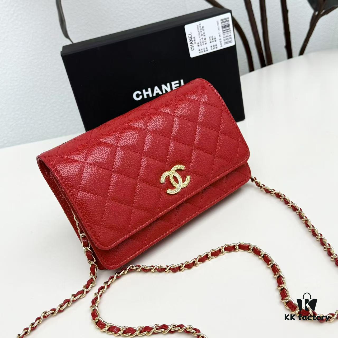 69304741f09edb6de4c4df98 New Color CF Series Caviar Calfskin Smooth Lamb Leather Chanel Classic WOC Fortune Bag
