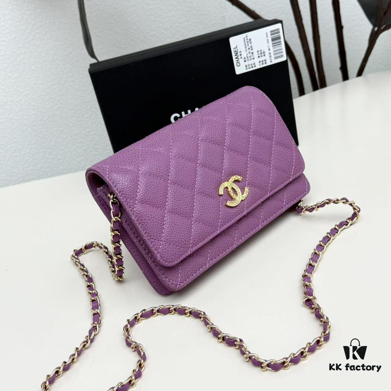 69304744f09edb6de4c4df9a Chanel Classic WOC Fortune Bag in New CF Series Caviar Leather and Smooth Lambskin