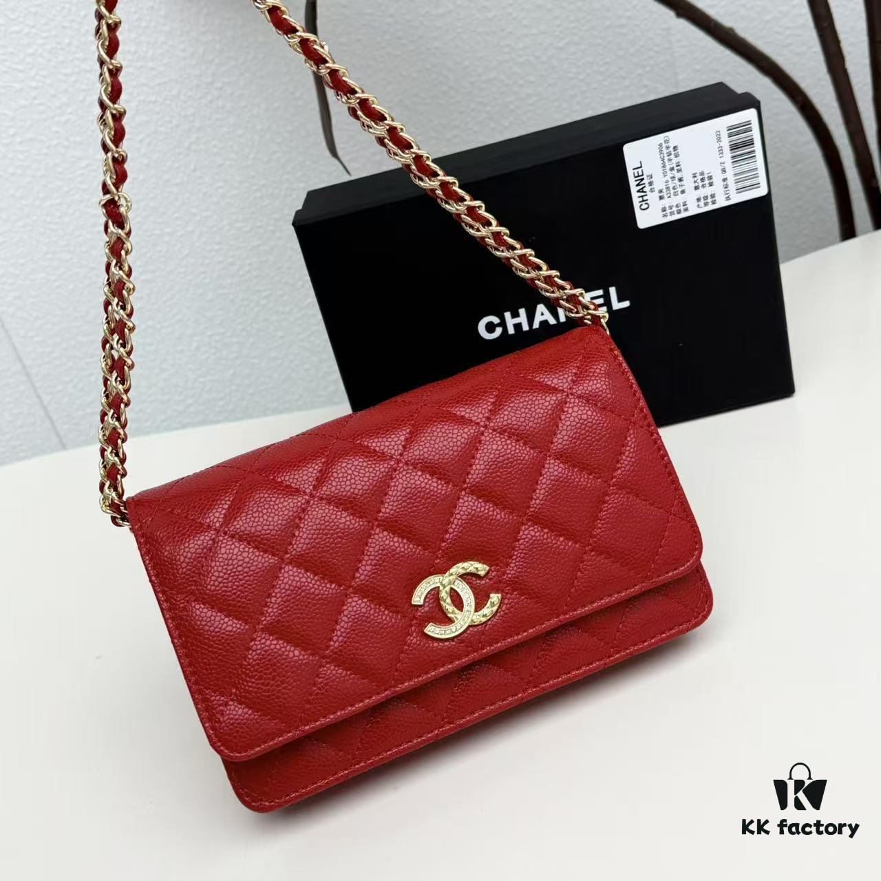 69304744f09edb6de4c4df9b New Color CF Series Caviar Calfskin Smooth Lamb Leather Chanel Classic WOC Fortune Bag