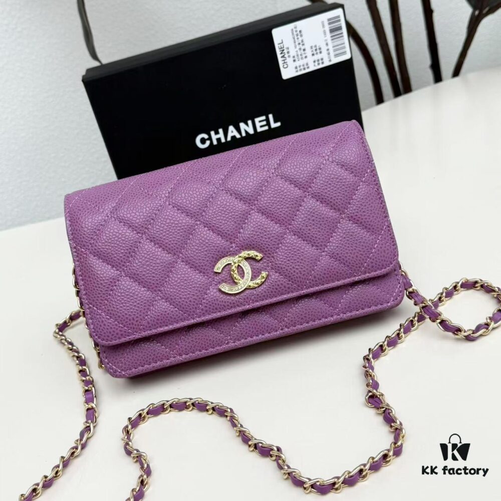 69304749f09edb6de4c4dfa0 Chanel Classic WOC Fortune Bag in New CF Series Caviar Leather and Smooth Lambskin