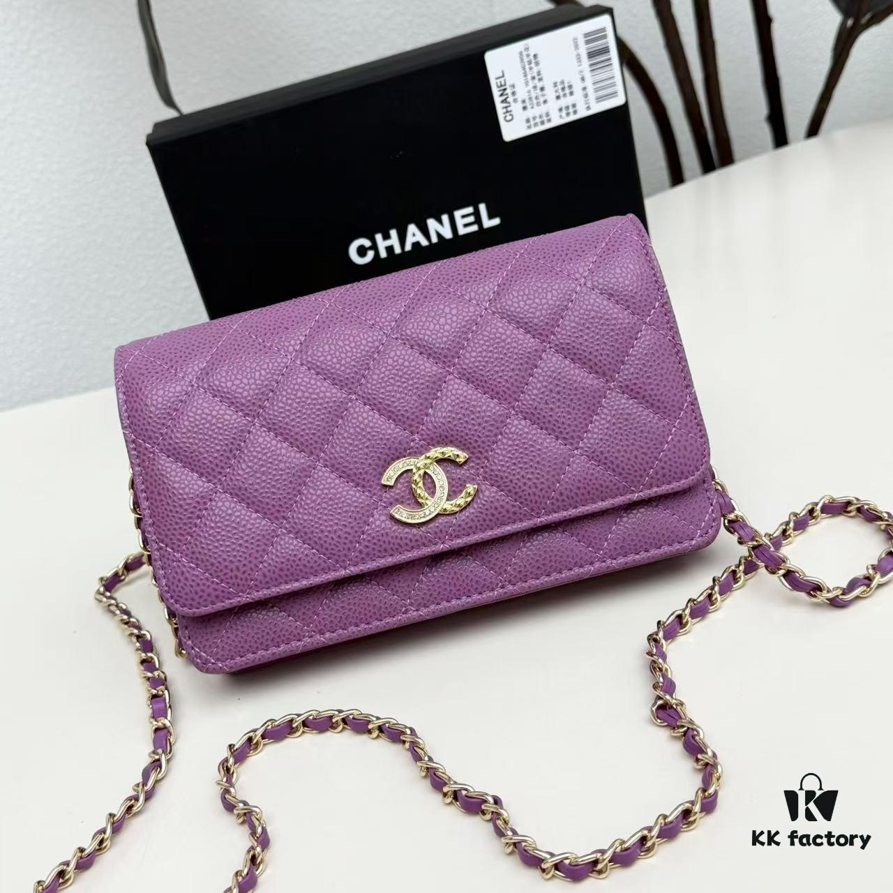 69304749f09edb6de4c4dfa0 Chanel Classic WOC Fortune Bag in New CF Series Caviar Leather and Smooth Lambskin