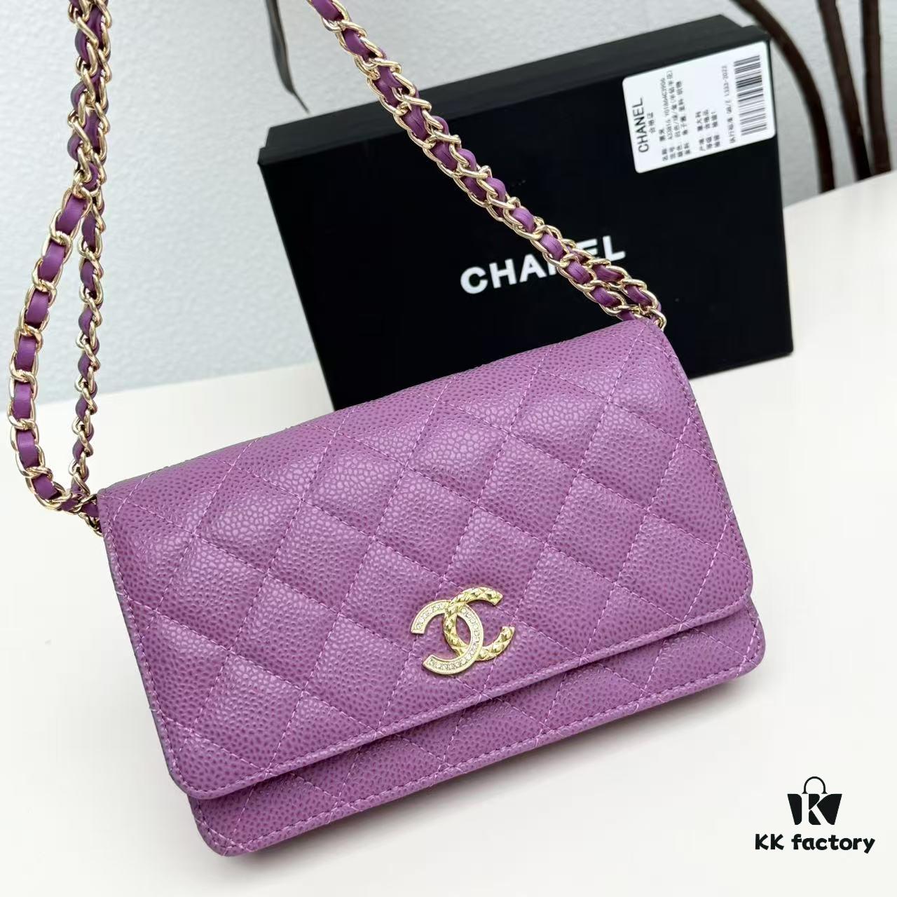 69304749f09edb6de4c4dfa1 Chanel Classic WOC Fortune Bag in New CF Series Caviar Leather and Smooth Lambskin