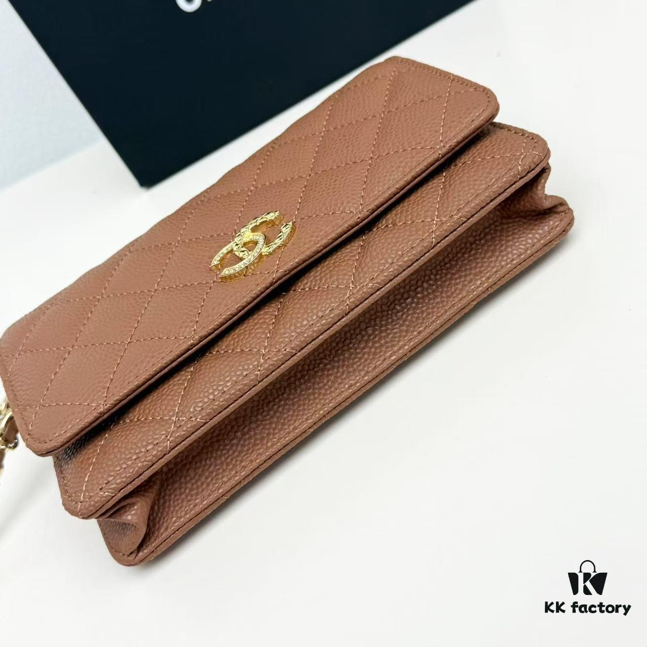 6930474df09edb6de4c4dfa8 New Arrival Upgraded Version CF Series Caviar Calfskin Smooth Lambskin Chanel Classic WOC Lucky Bag in New Color