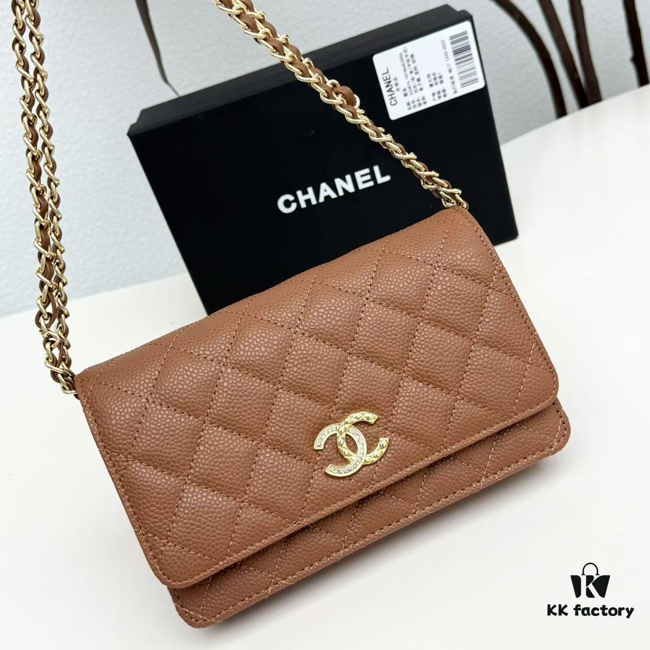 69304750f09edb6de4c4dfaa New Arrival Upgraded Version CF Series Caviar Calfskin Smooth Lambskin Chanel Classic WOC Lucky Bag in New Color