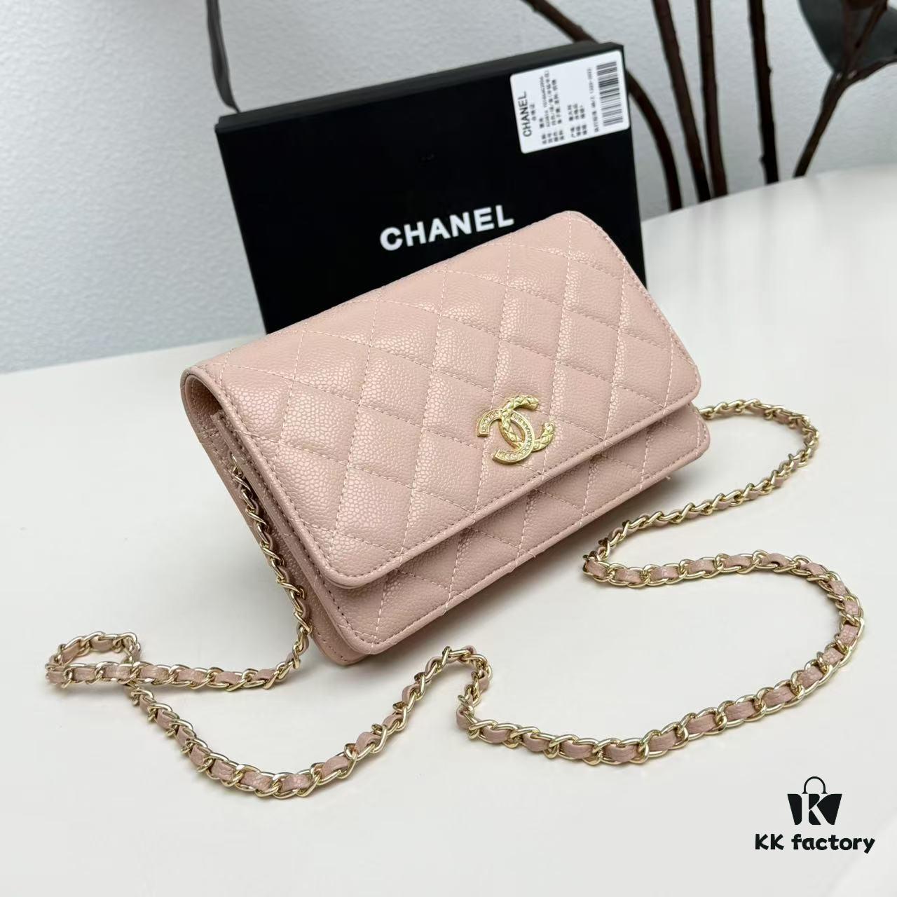 69304750f09edb6de4c4dfac New Color CF Series Caviar Calfskin Smooth Lamb Leather Chanel Classic WOC Fortune Bag