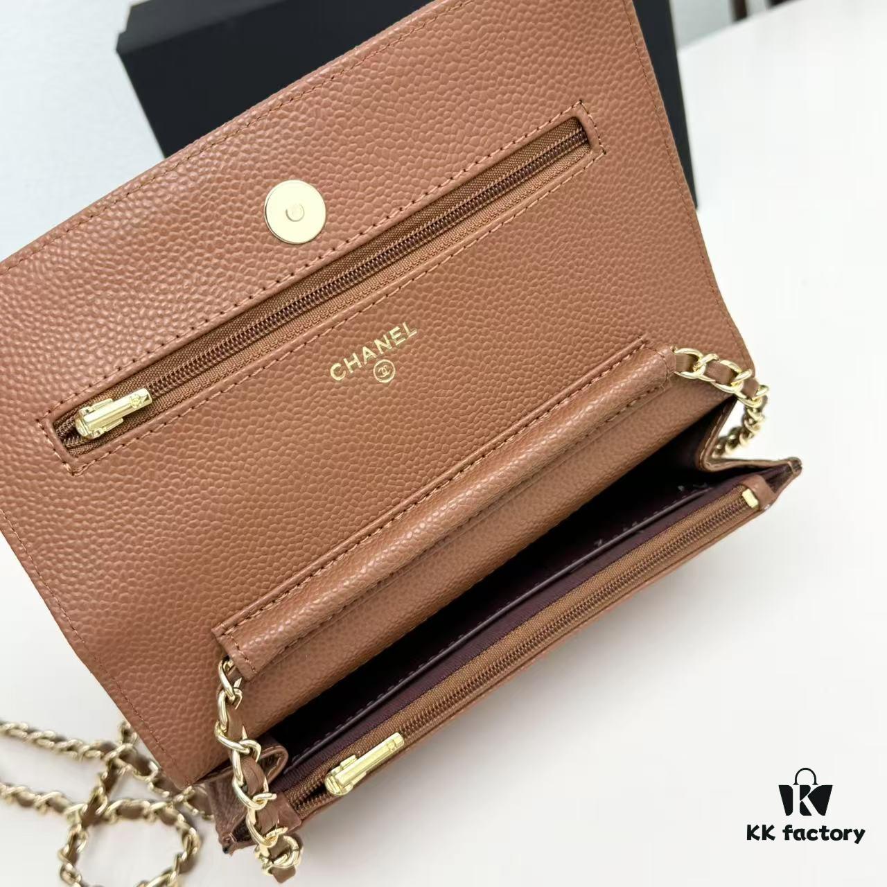 69304750f09edb6de4c4dfae New Arrival Upgraded Version CF Series Caviar Calfskin Smooth Lambskin Chanel Classic WOC Lucky Bag in New Color