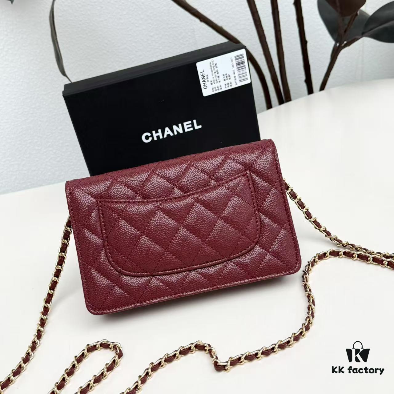 6930475ef09edb6de4c4dfbb Chanel Classic WOC Fortune Bag in New CF Series Caviar Leather and Smooth Lamb Skin – Perfect for Summer and All Seasons